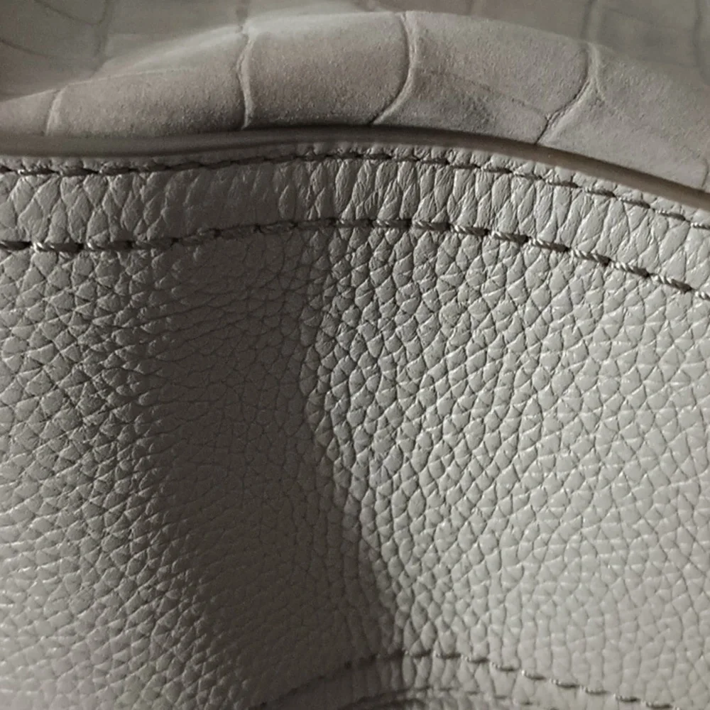 Marc Jacobs Nude Tan Croc-Embossed Leather Hobo Bag